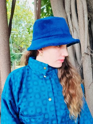 Gorro reversible teddy azul