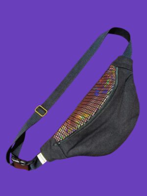 riñonera denim y disco