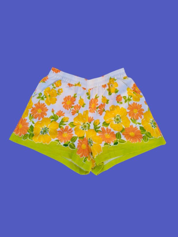 Pantalón corto flores naranja y amarillo (M/L) - Image 5
