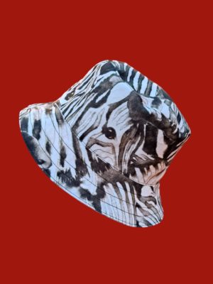 gorro pescador cebra