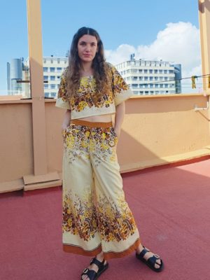 pantalon ojas de otoño