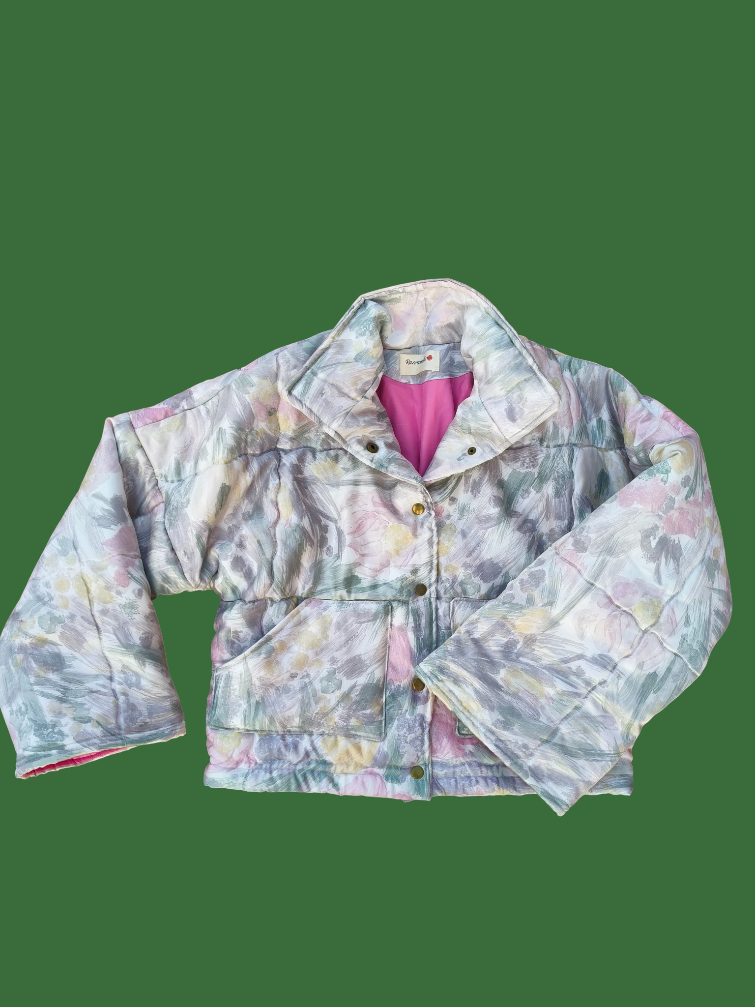 Chaqueta acolchada upcycling rosa (M/L) - Image 5