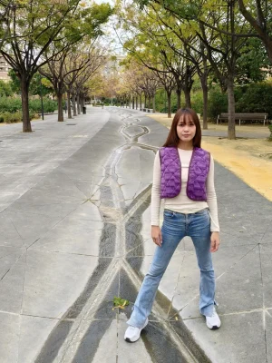 chaleco reversible terciopelo