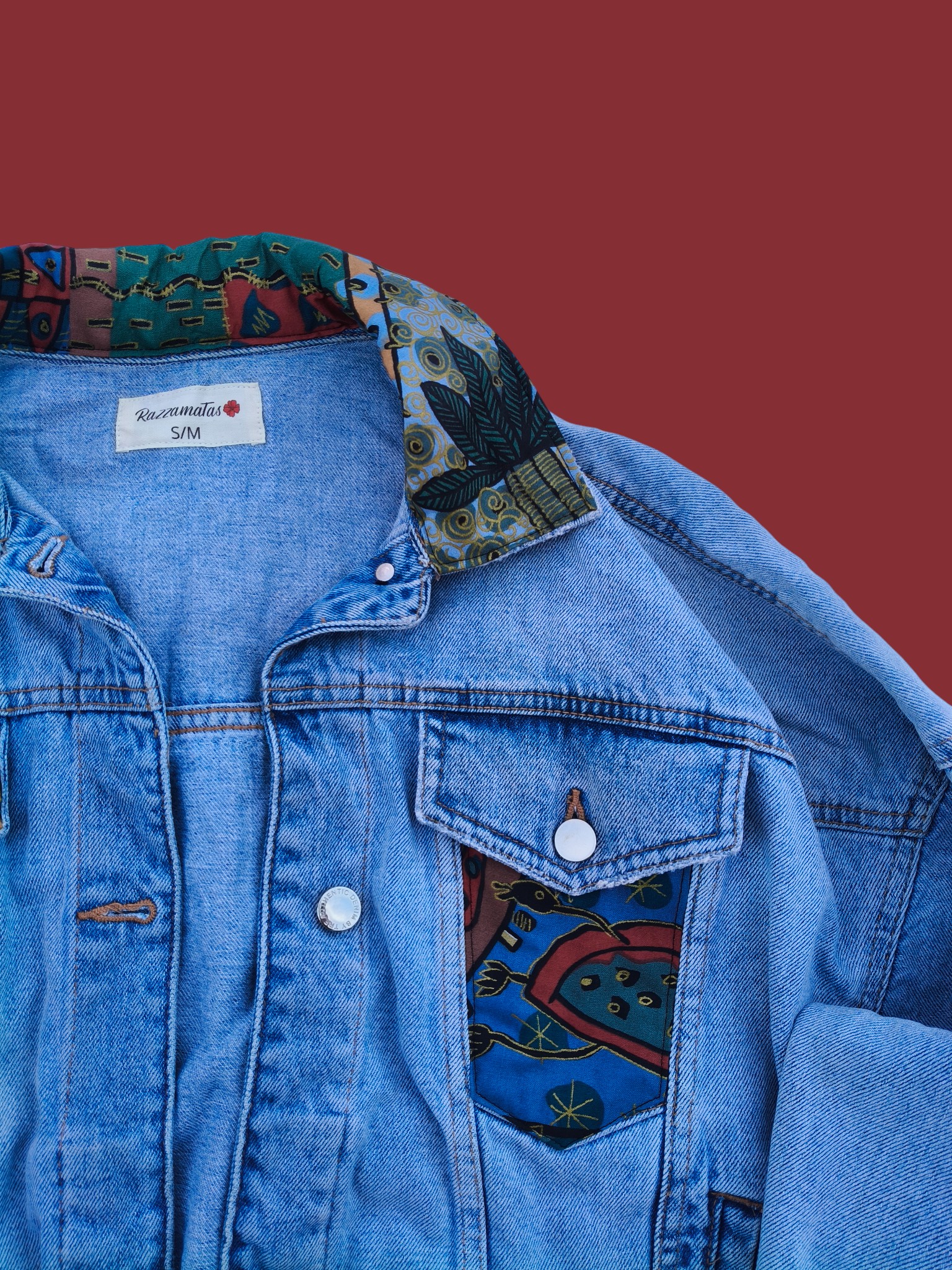 Chaqueta vaquera personalizada jungla S/M - Image 2