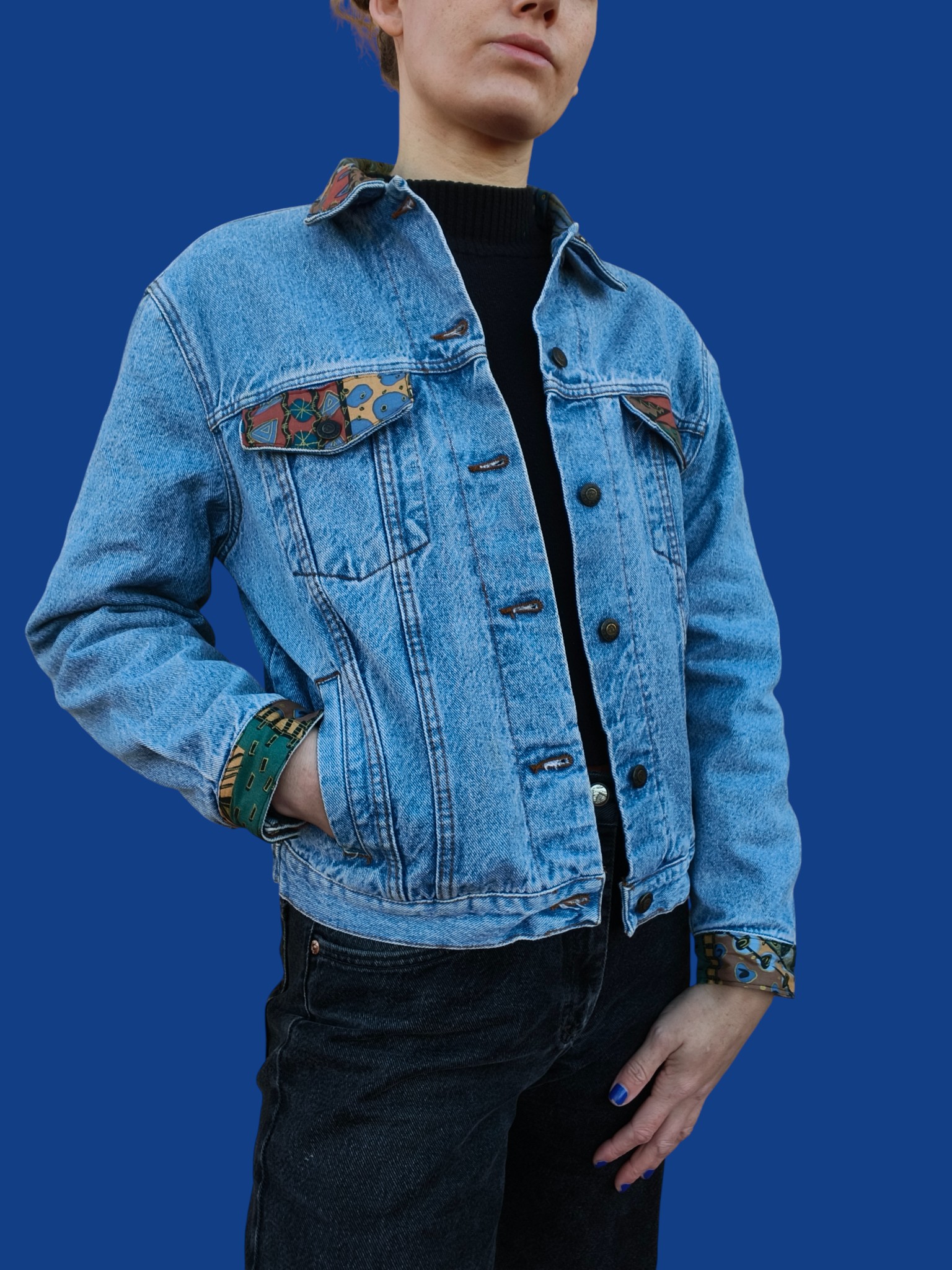 Chaqueta vaquera personalizada jungla M/L - Image 4