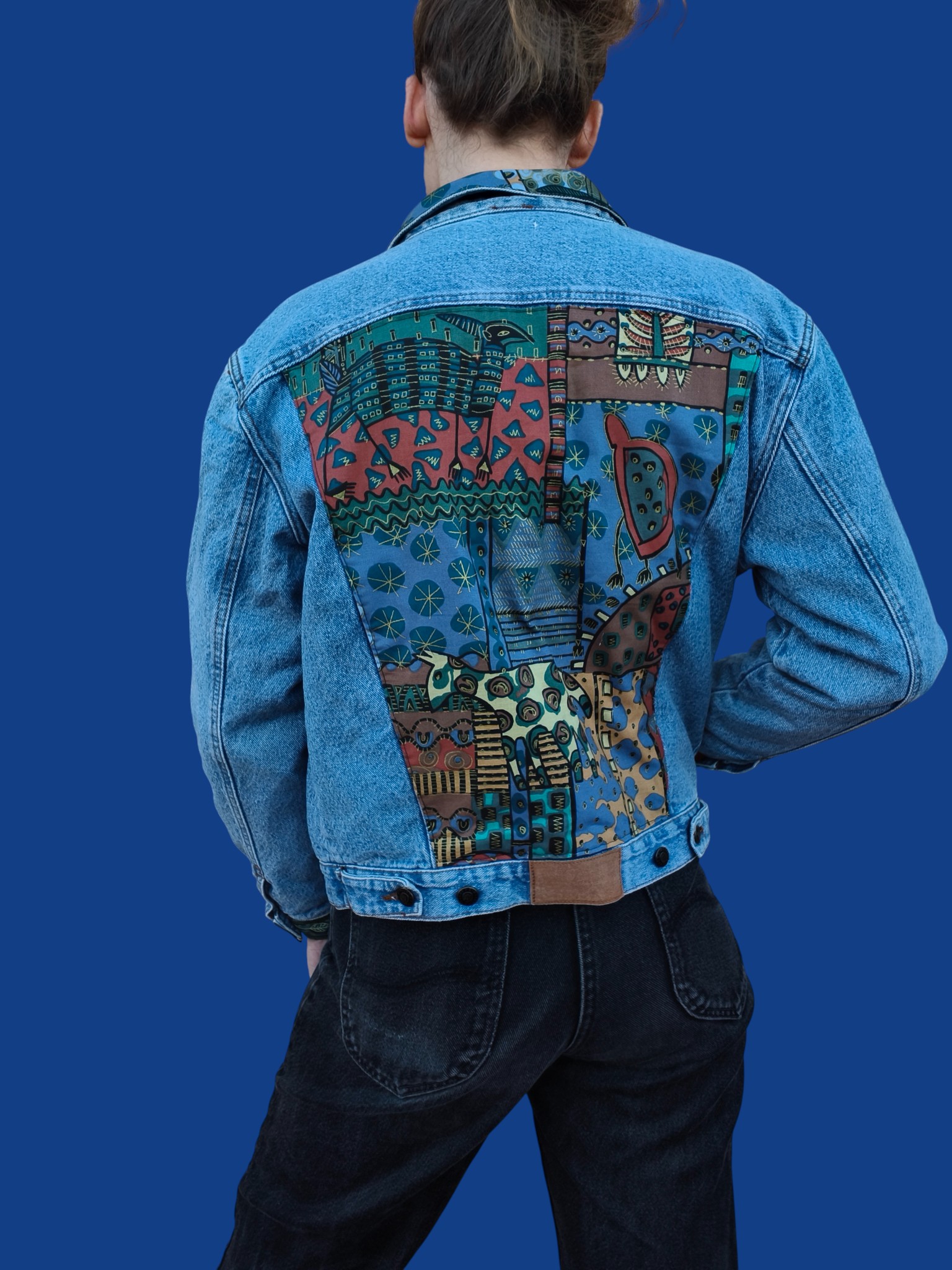 Chaqueta vaquera personalizada jungla M/L - Image 3