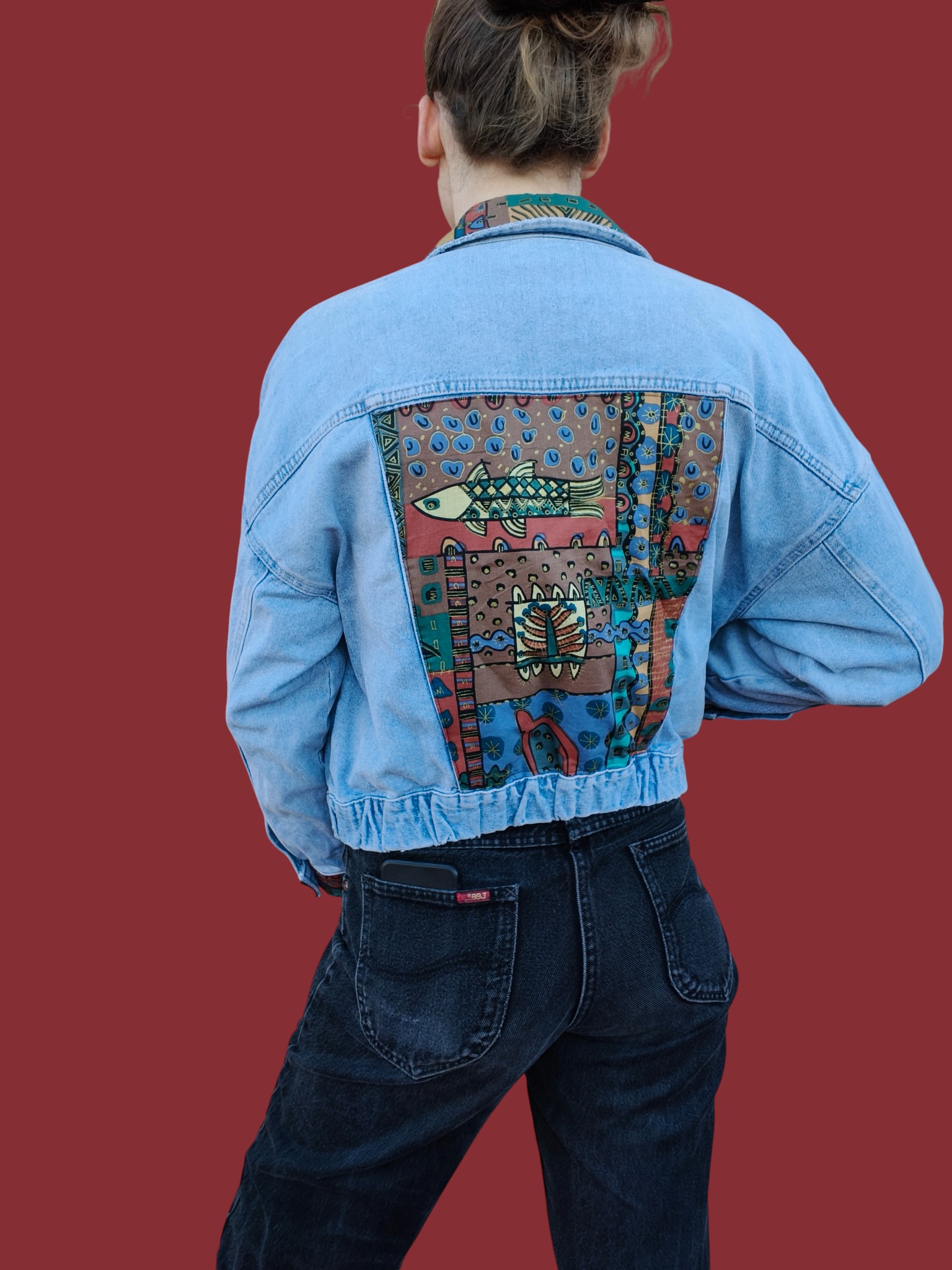 Chaqueta vaquera personalizada jungla S/M - Image 3