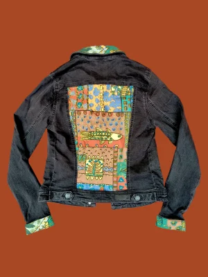 Chaqueta customizada jungla pop