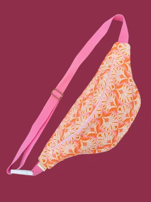 Riñonera rosa y naranja