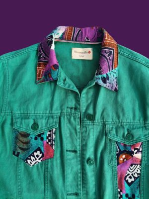 Chaqueta customizada verde